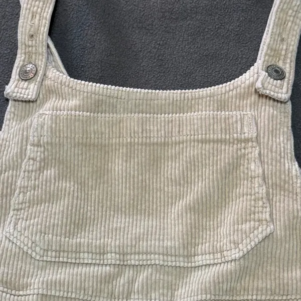 Corduroy Pinafore Dress Overall Mini Tan American Eagle Medium‎ - Image 7