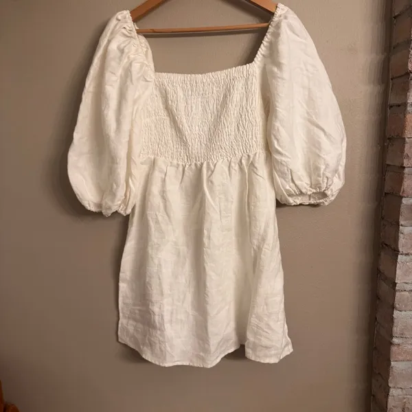 TUCKERNUCK Smocked Puff Sleeve Mini Dress‎ - Image 4