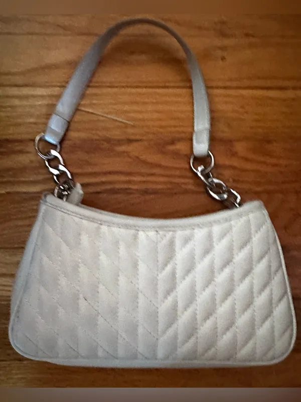 Steve Madden Elodie Quilted Shoulder Bag White Vegan Leather Y2K Bag - Image 4