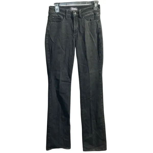 NYDJ Women's Barbara Bootcut Jeans Midrise Non Ripped Black Size 2 #761 - Image 6
