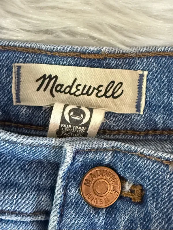 Madewell The Perfect Jean Short Size 33 High Rise Raw Hem Denim - Image 3