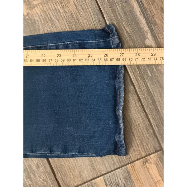 AG‎ Adriano Goldschmied Farrah Boot Crop High Rise Distressed Fray Jeans Size 27 - Image 10