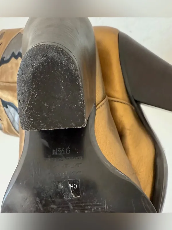 DIBA bronze butterfly cowgirl boots - Image 9