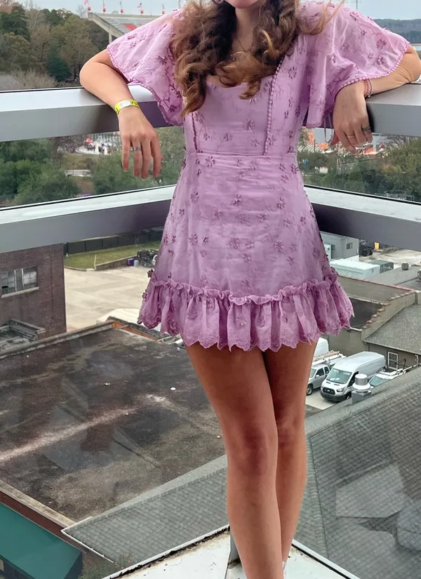 Showpo Mini Dress Purple Lilac - Image 4