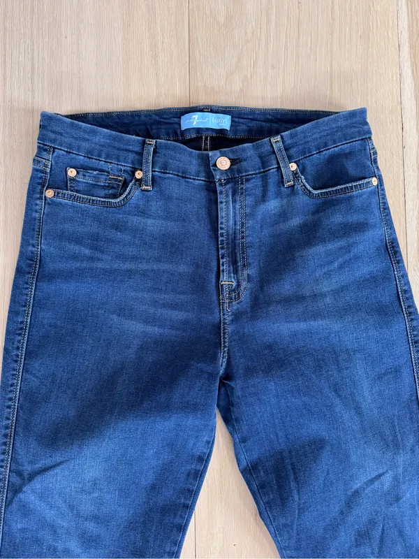 7 For All Mankind B(air) Kimmie Bootcut Jeans Dark Wash Size 32 - Image 2