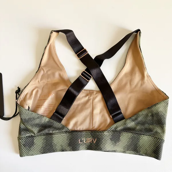 NWT L'URV Womens Fern Camo Take Charge Crop Compression Sporty Sports Bra Size S - Image 10