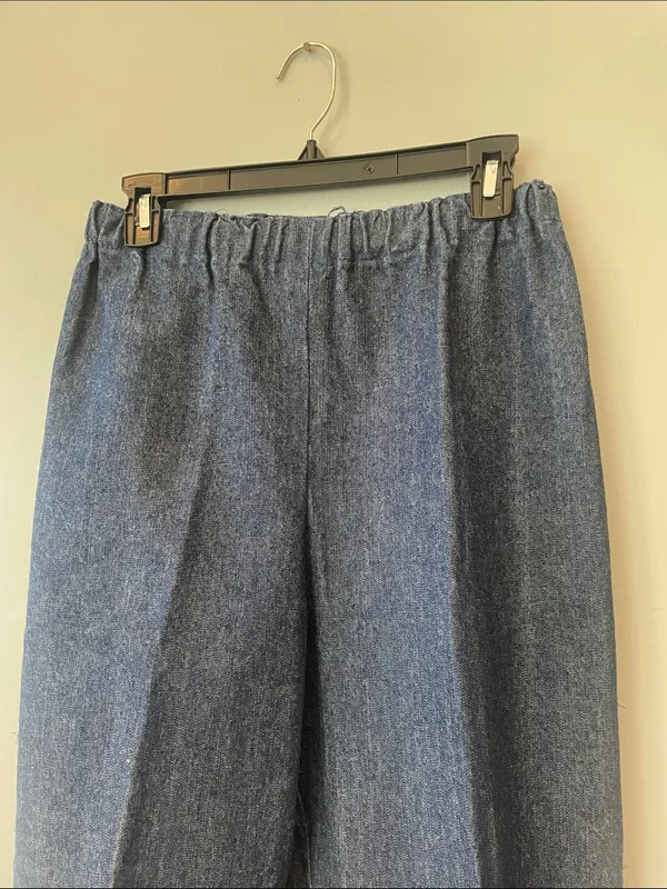 Classic Blue Women's Jeans handmade with elastic waist like new -80’s - Image 2