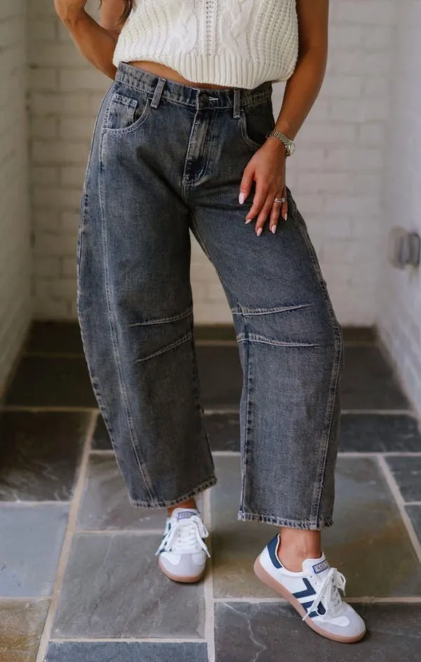 Barrel Jeans Black - Image 4