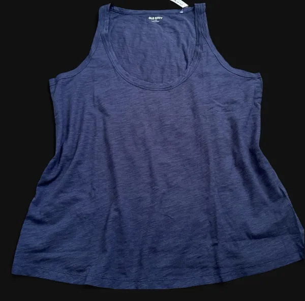 Old Navy Dark Blue Scoop Neck Tank Top - Image 5