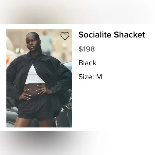 ALO Yoga NWT Socialite Shacket Jacket in Black Oversized Fit with Pockets Size S - Image 8