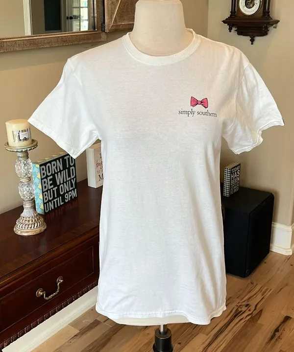 Simply Southern White Cotton Short Sleeve - Image 8