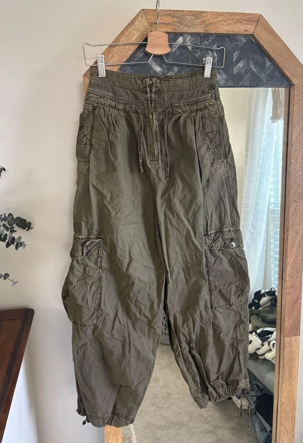 Free People Fly Away Parachute Cargo Pants - Image 2