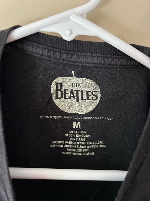 Beatles cropped tee Black Size M - Image 2