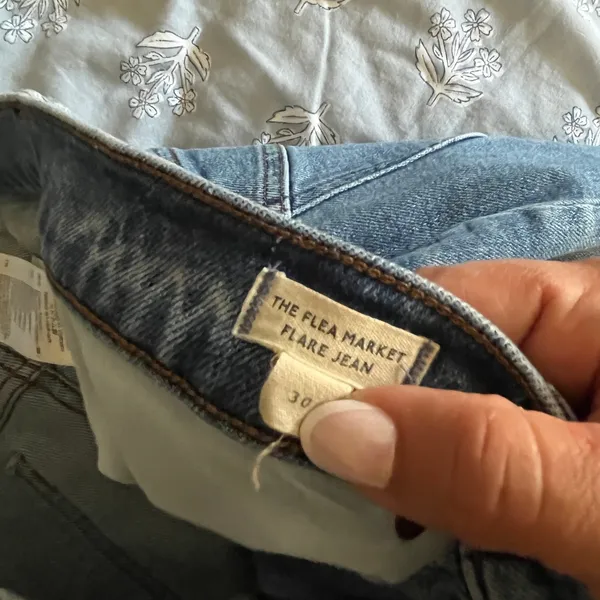 Madewell Flea Market Flare Jeans‎ Blue High Rise Stretch DM7415 Size 30 - Image 4
