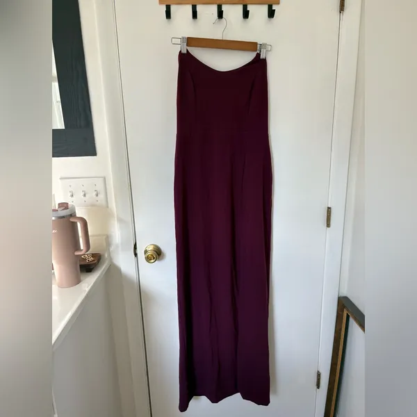Lulus Sensational Beauty Plum Purple Strapless Maxi Dress size XL Formal Prom - Image 3