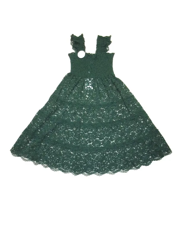 NWT Hill House Ellie Nap in Botanical Garden Green Lace Smocked Midi Dress M - Image 2