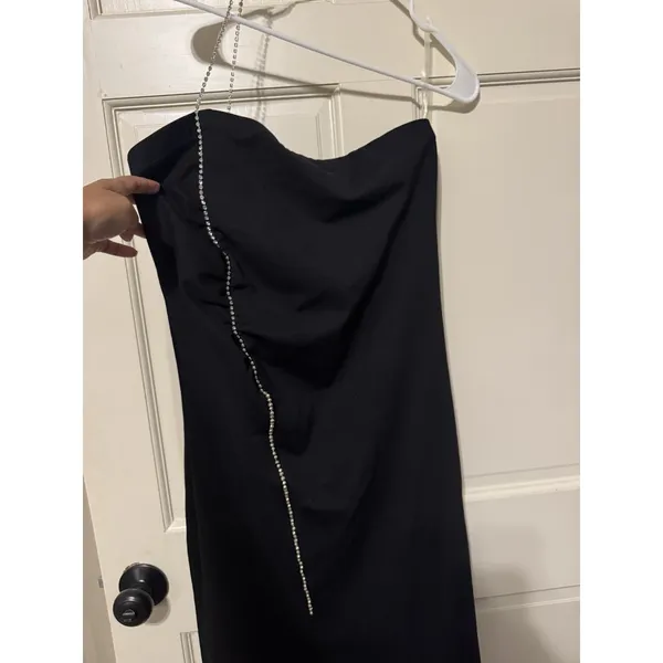 La Monir INSTANTFIGURE LONG DRESS RHINESTONE STRAP‎ Size XL - Image 2