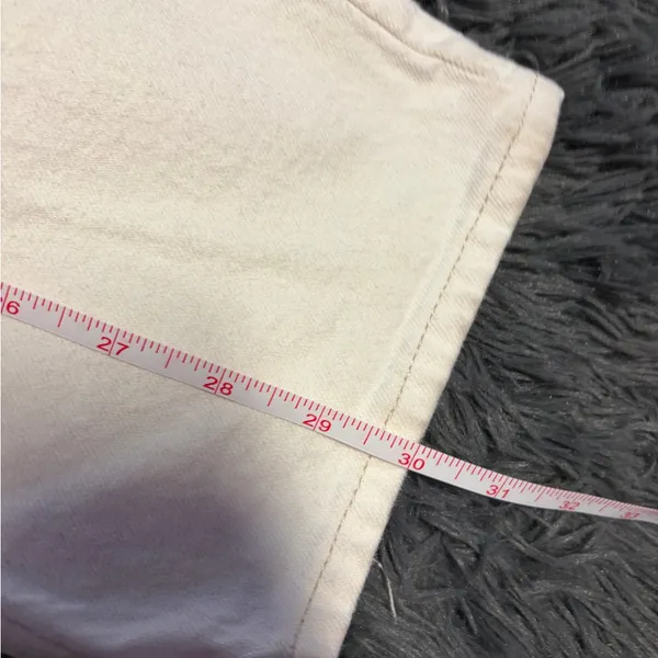 Abercrombie & Fitch faux leather top High Rise Cream 90s ultra highrise Jean 27 - Image 15