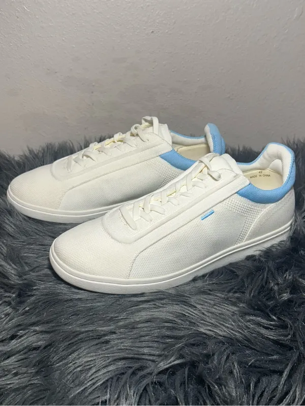 VIVAIA Unisex Casual Sneakers (V Prime) Canvas Low-Top with Light Blue SZ 42 - Image 7
