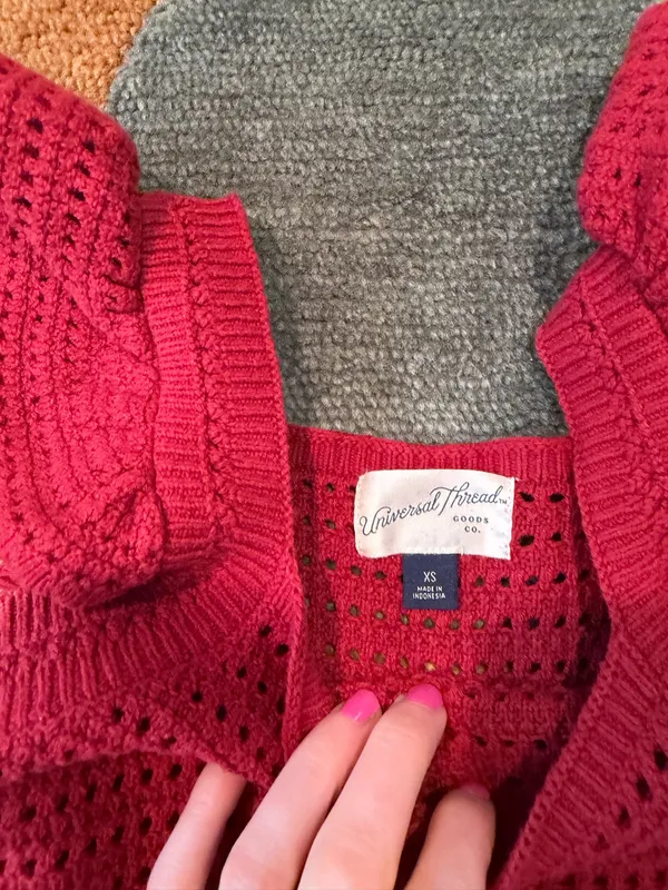 Universal Threads Target  Crochet Red Two Piece Matching Set Women’s Size XS / S - Image 6
