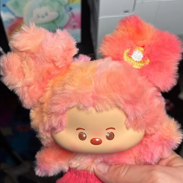 Authentic Miniso Mickey Head In The Clouds Vinyl Plush. Red Cloud - Image 4