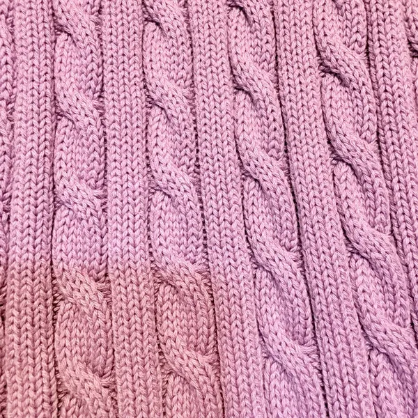 LL Bean Womens Purple Cable Knit Cotton Cardigan Sweater Medium OBUG5 - Image 5