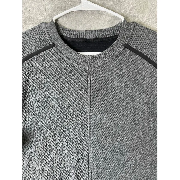 Lululemon On Repeat Dress Gray Heathered Knit Long Sleeve Dress Athleisure 10 - Image 2