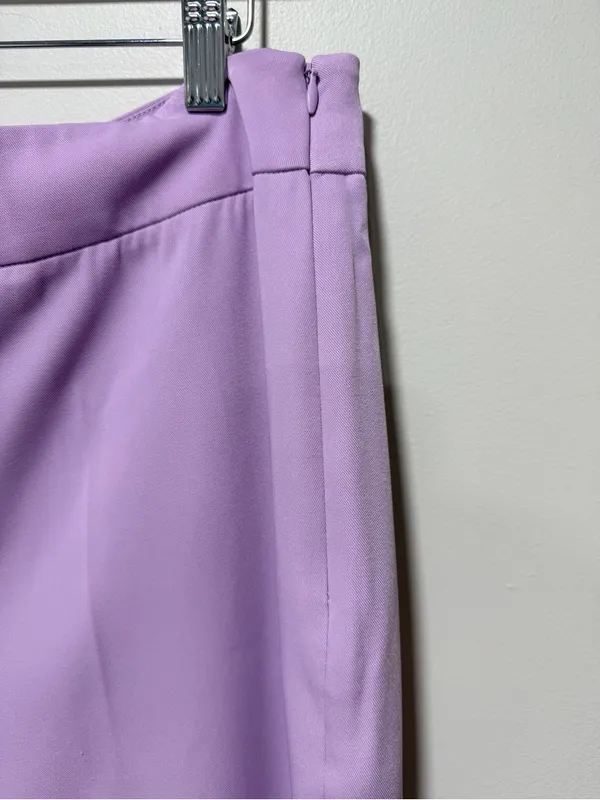 Tuckernuck Lilac Erin Pants XL NWT Wide Leg High Rise Lavender Trousers - Image 6