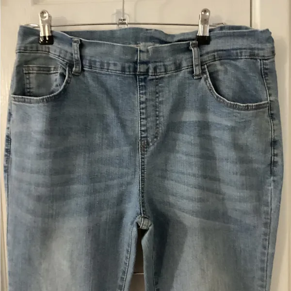 SheIn Blue Flare Wide Leg Jeans - Image 2