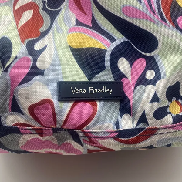 Vera Bradley Mod Paisley Pink Blue Lighten Up Essential Backpack School Travel - Image 2