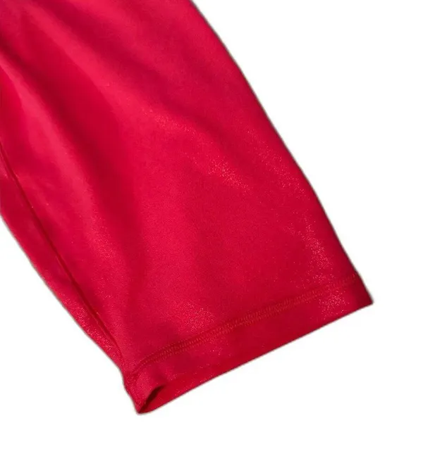 Aerie | Offline High Rise Hot Pink Glitter Long Bike Shorts Size Large NWT - Image 4