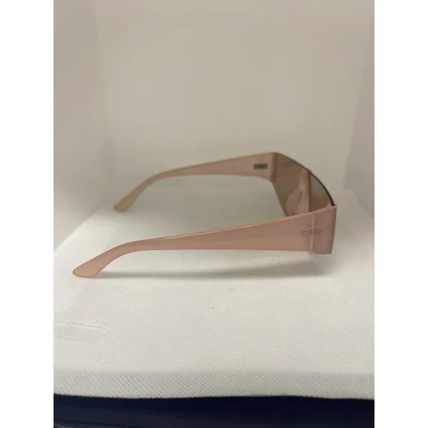Oversized Hourglass Rectangle Shaped Sunglasses D23‎ Pink - Image 2