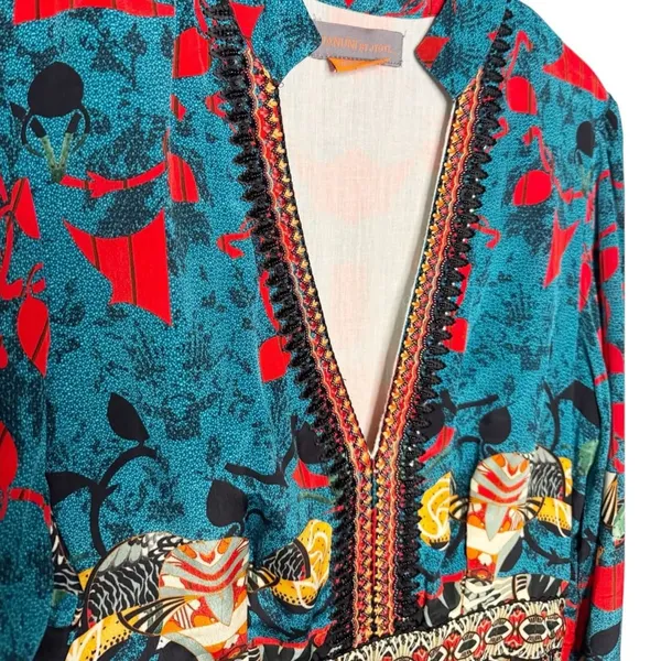 Anthropologie Bhanuni by Jyoti Allura Colorful Boho Maxi Dress SZ M - Image 6