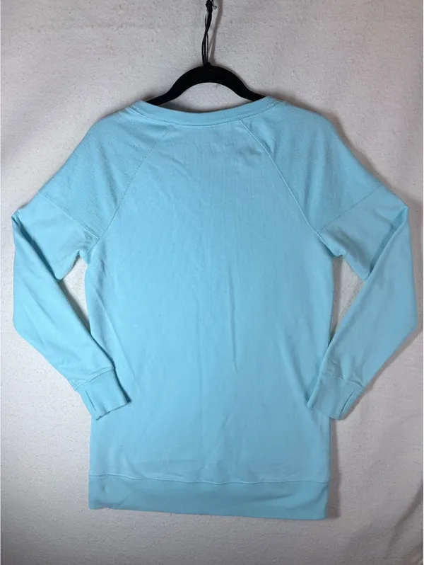 Exertek Women’s Small Light Blue Crewneck Sweatshirt Pullover Raglan Casual - Image 2