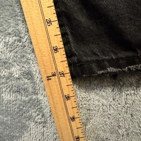 2030 | NWT Bershka Distressed Grunge‎ High Waist Mom Jeans Black Womens Size 00 - Image 5