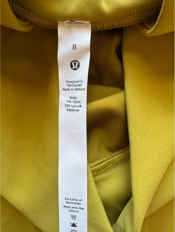 Lululemon Instill High Rise 25” Auric Gold Size 8 NWT - Image 6