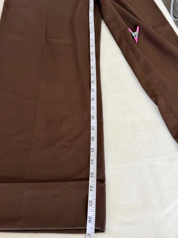 Women's LOFT Brown Cuffed Dress Pants - Image 4