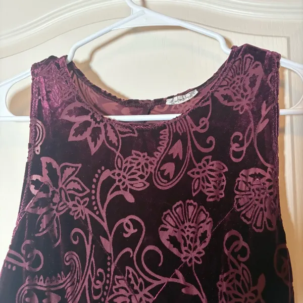 Intimately Free People Burnout Babe Purple Velvet Mini Bodycon Sleeveless Dress - Image 3