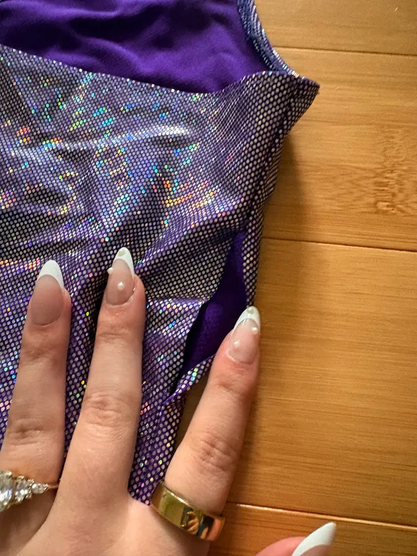 Vintage disco halter top Purple Size L - Image 3