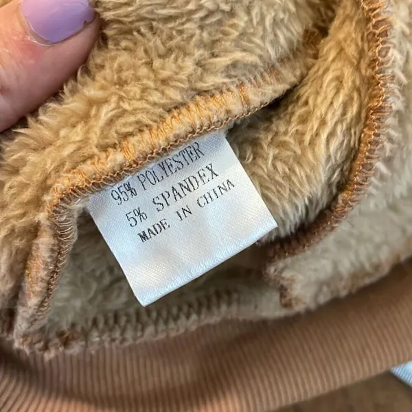 Merokeety tan Sherpa snap front shacket size M - Image 7