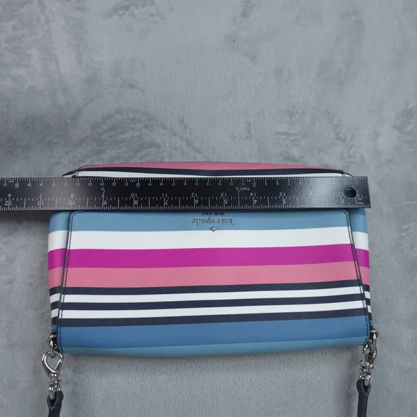 Kate‎ Spade Laurel Way Greer Crossbody Bag Small Sunrise Multi Saffiano Leather - Image 11