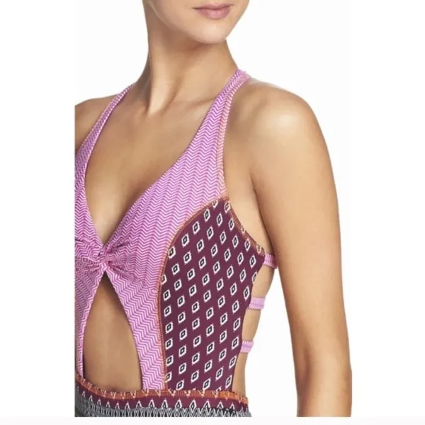 BCA Cutout Caged Printed One Piece Swimsuit - Image 5