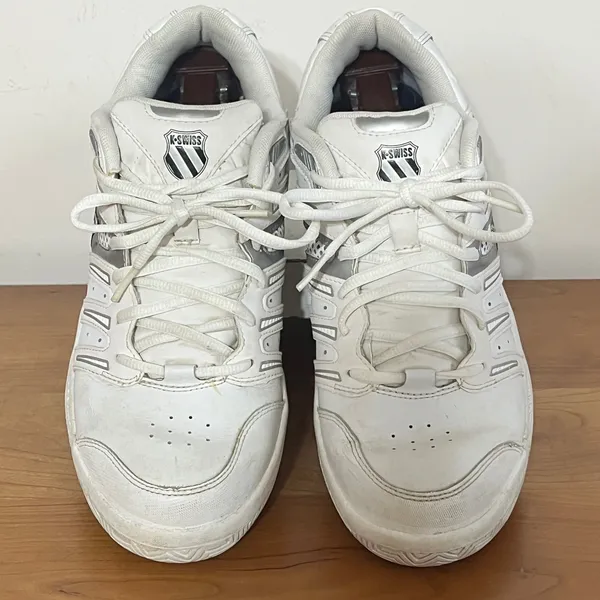 K-Swiss Defier‎ RS Women 11 White Silver Tennis Shoes 92664102 LOW Shock Spring - Image 3