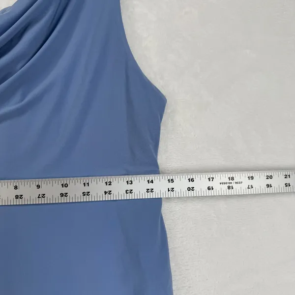 Club L London Katarine Powder Blue Asymmetric Knot Maternity Midi Dress Sz 8 NEW - Image 8
