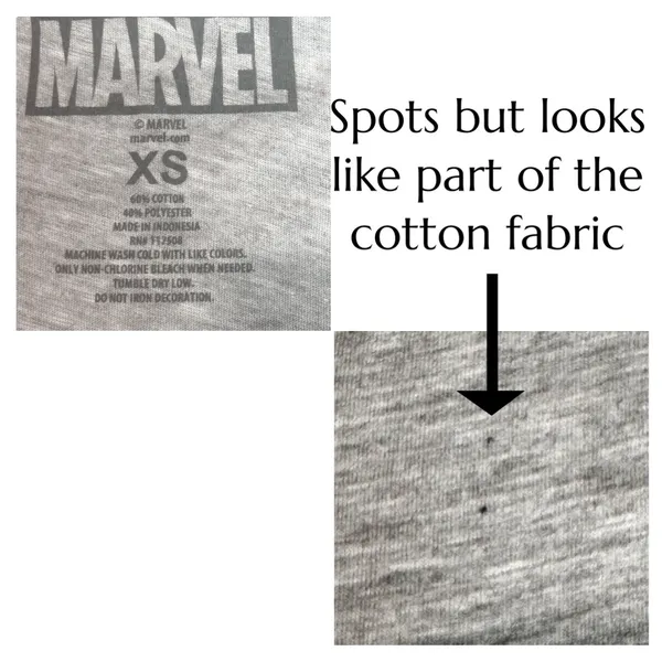 Marvel Black Panther Graphic Tee XS Gray Short Cap Sleeve Fitted - Image 5