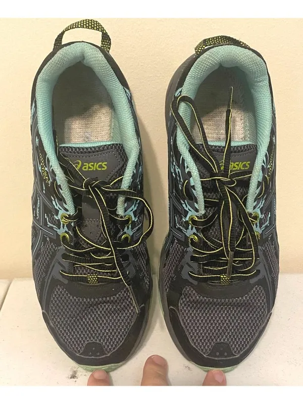 Women's Asics GEL Venture 6 Women's Running Shoe Gray Green‎ T7G6N Size 9 - Image 2