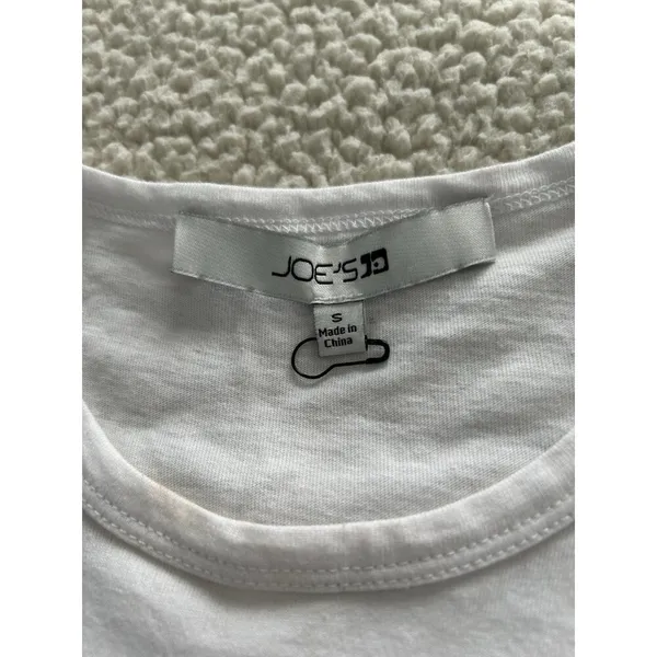 Joe’s Jeans Eyelet Flutter Sleeve Top T-Shirt White NEW NWOT Size S $148 - Image 6