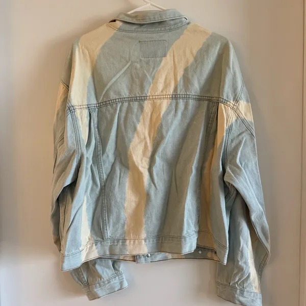 Signature 8 Tie Dye Denim Jacket Blue Size L - Image 3