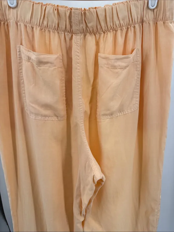Wonderly Wide Leg Pants XL peach lightweight flowy pull on spring summer beach - Image 7