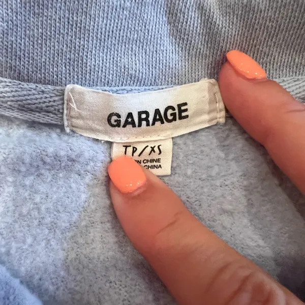 Garage blue half zip sweatshirt - Image 3